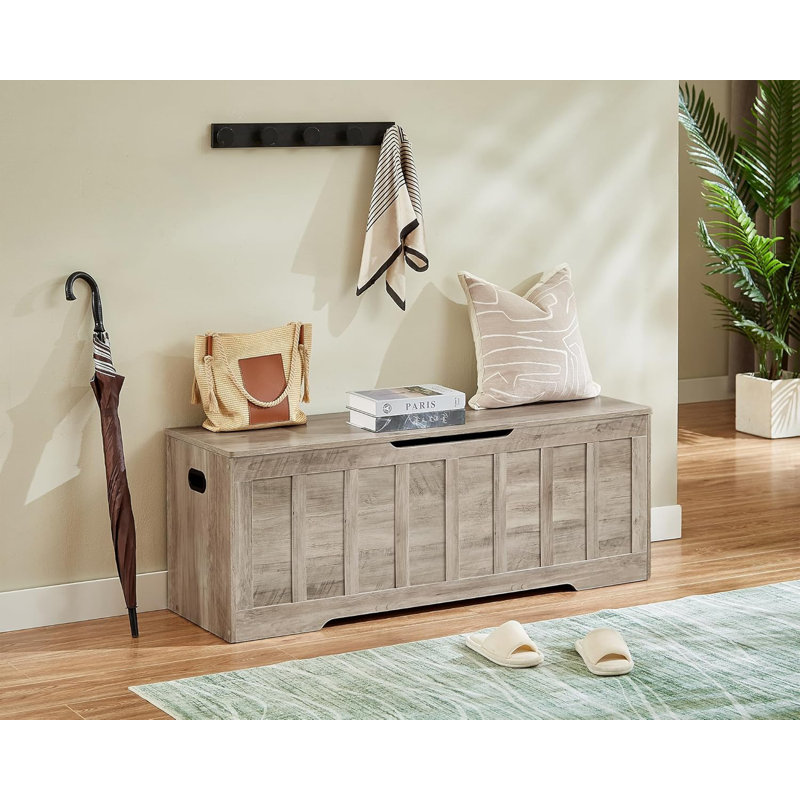 51.2" Storage Chest Extra Large,Storage Bench with 2 Safety Hinges,Shoe Bench,51.2 * 15.7 * 19.1 inches
