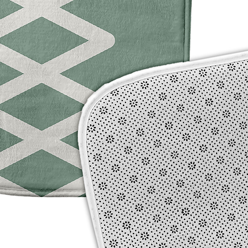 Tapis de bain Shameela, L 21 po x L 34 po, Vert
