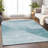 Premium Machine Washable Prisco Teal Rug-1143890915