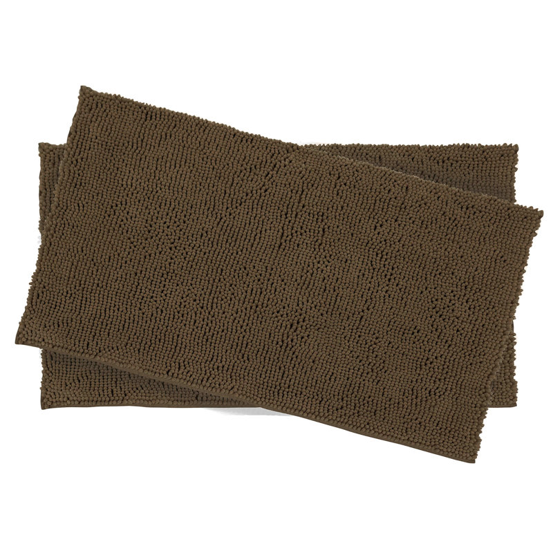 Non-Slip Bath Rug - Basics by Wayfair™, Mocha