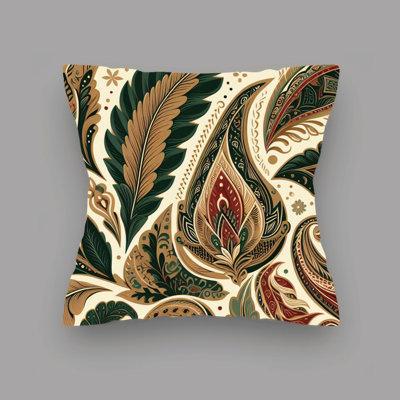Paisley Reversible Throw Pillow