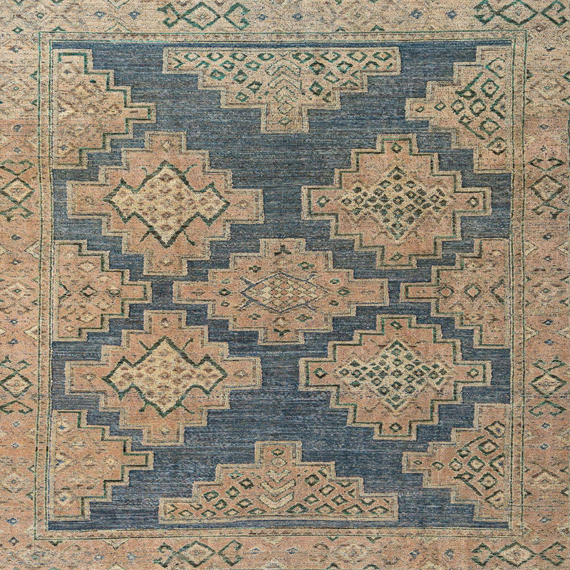 Abstract Indoor Rug, Square 5'