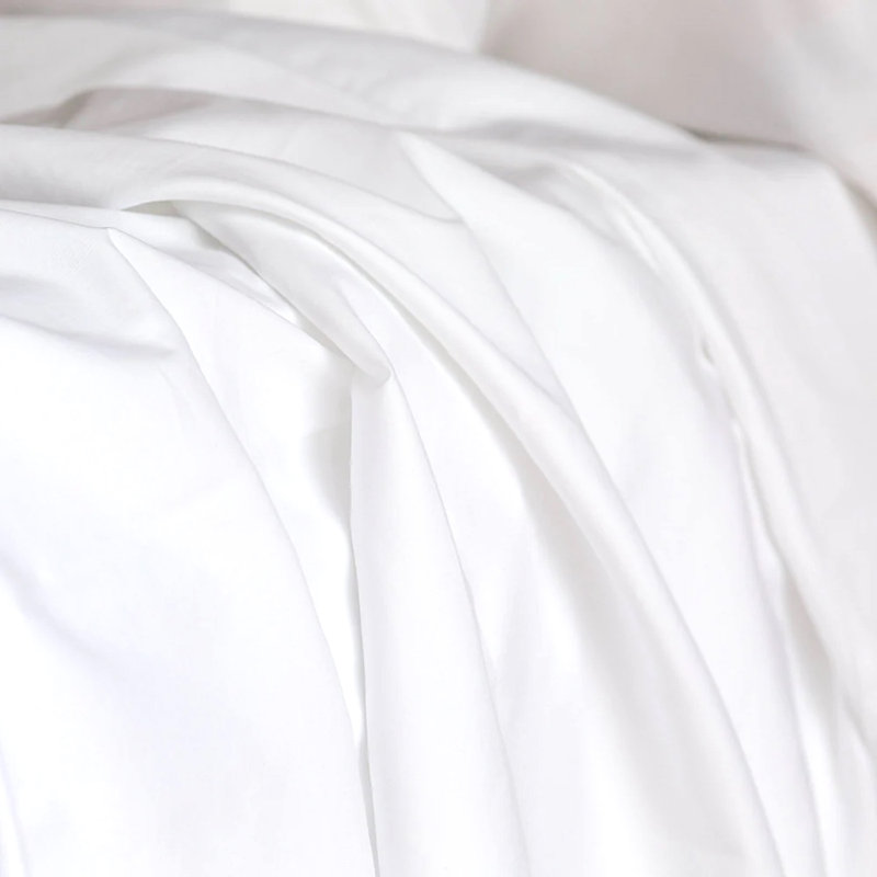 100% Cotton Sheet Set, Full/Double Sheet Set, White/Black