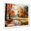 Art mural orange rivière orange tranquillité III - rivière-1047770965-1047770973