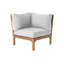 Outdoor Teak Corner Wedge Lounge Chair-1221660371