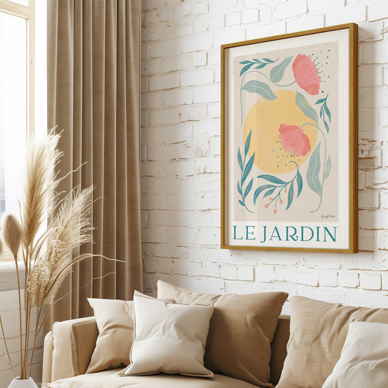«Sunlit Garden», Cadre en chrome poli, H 11,25 po x l 9,25 po