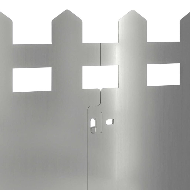 22 cm H x 103 cm W Galvanised Steel