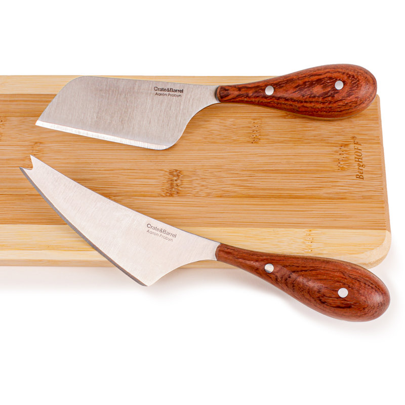 BergHOFF BergHOFF Aaron Probyn 2 Piece Stainless Steel Cheese Knife Set with Wood Handles