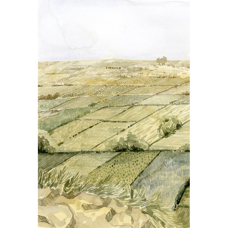 Flatlands I 1 Piece Wrapped Canvas Painting, 122cm H x 81cm W x 3.8cm D