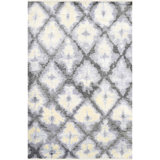 Nomad Moroccan Area Rug in Beige/Aqua/Black