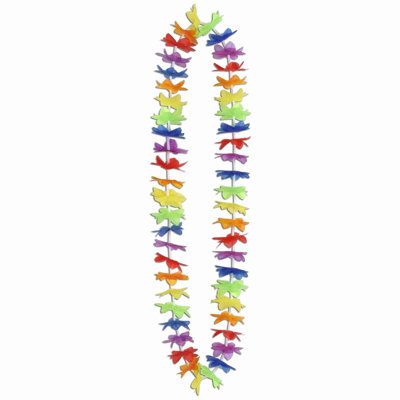 Silk 'N Petals Rainbow Floral Lei