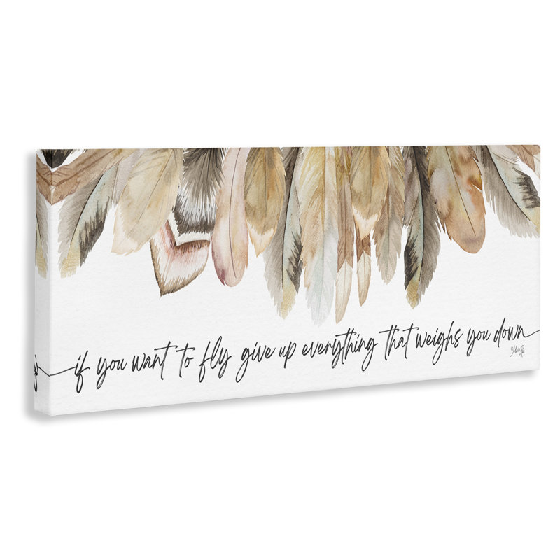 «If You Want To Fly», art mural sur toile par Marla Rae, H 10 po x l 24 po