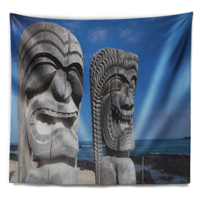 Tapisserie gods landscape hawaii tiki