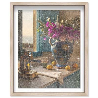 Morning Espresso II Shadowbox Food & Beverages Print by Oliver Gal, Black Frame, 16 x 20