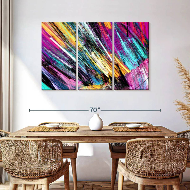 Avery Rainbow Abstract, 36" H x 57" W