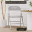 Chaises pliantes en métal, chaises pliantes portables en acier pour les événements de bureau à domicile, empilables, noir-1628824933