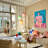 3 - Light Glass Kitchen Island Pendant Light
