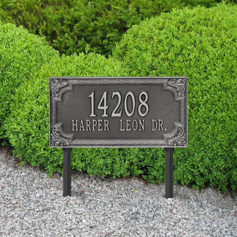 Plaque d'adresse sur 2 lignes Signature Series, Gris, Oui, Gris fumée
