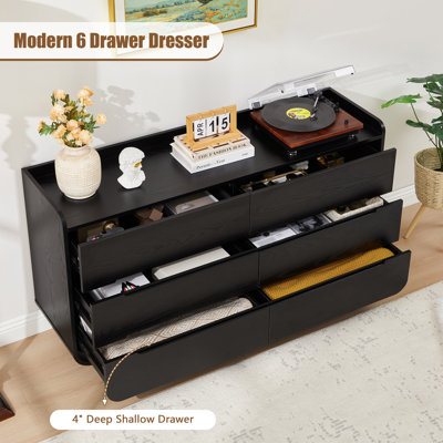 53.93"W 6 - Drawer Double Dresser