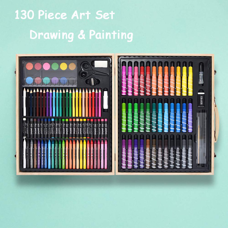 Ensemble de 130 couleurs d'art professionnel 130 pièces