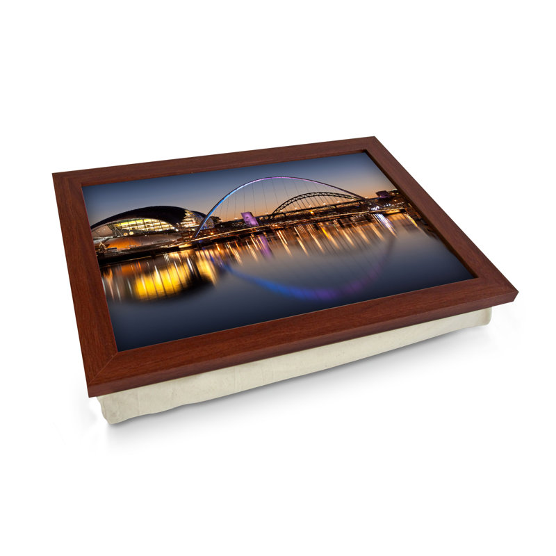 Angelie Wood Tray, Brown
