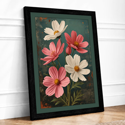 Cosmos Bouquet Botanical - Framed Print