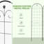 Ninh Metal Garden Trellis Climbing Plants Support Frame 50 x 180cm High