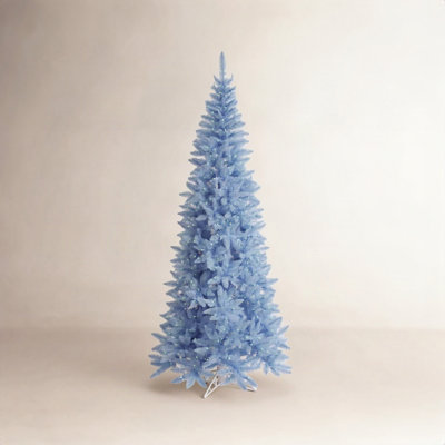 Sky Blue Fir Lighted Fir Christmas Tree