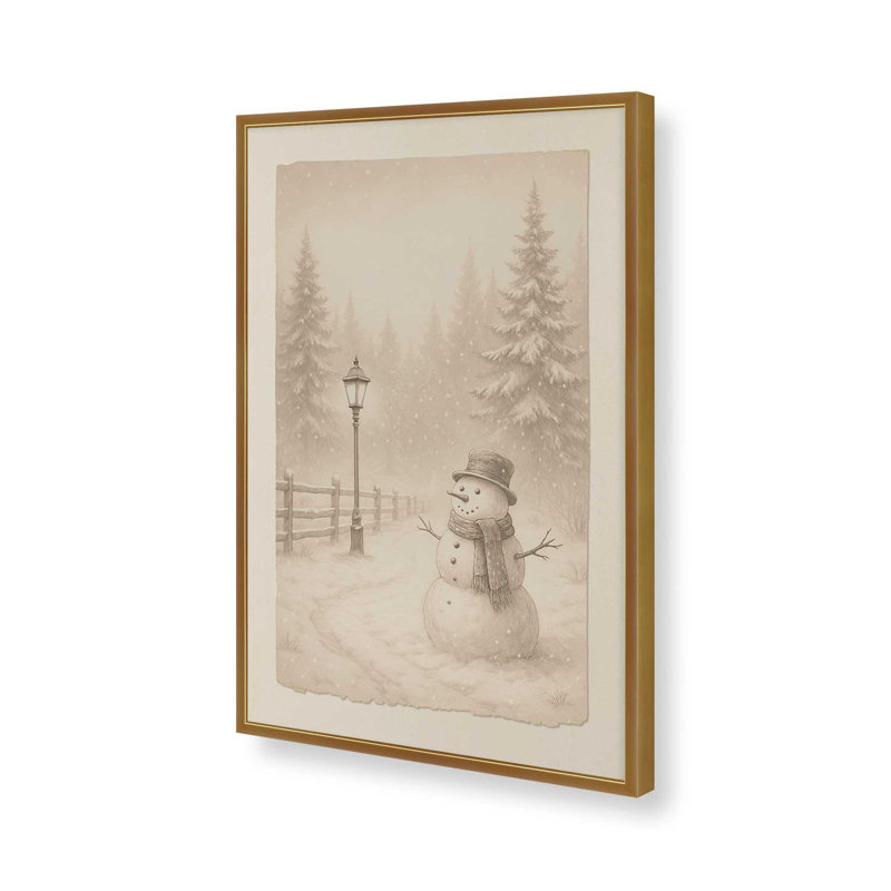 «Whispers of Winter», reproduction d'art, Or poli, 11 po x 14 po