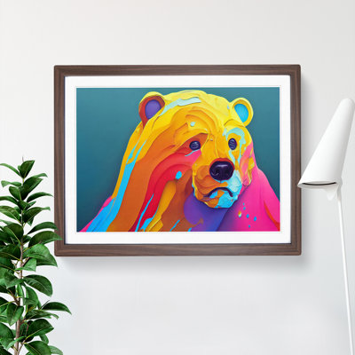Bear Paint Splash Vol.4 - Framed Print
