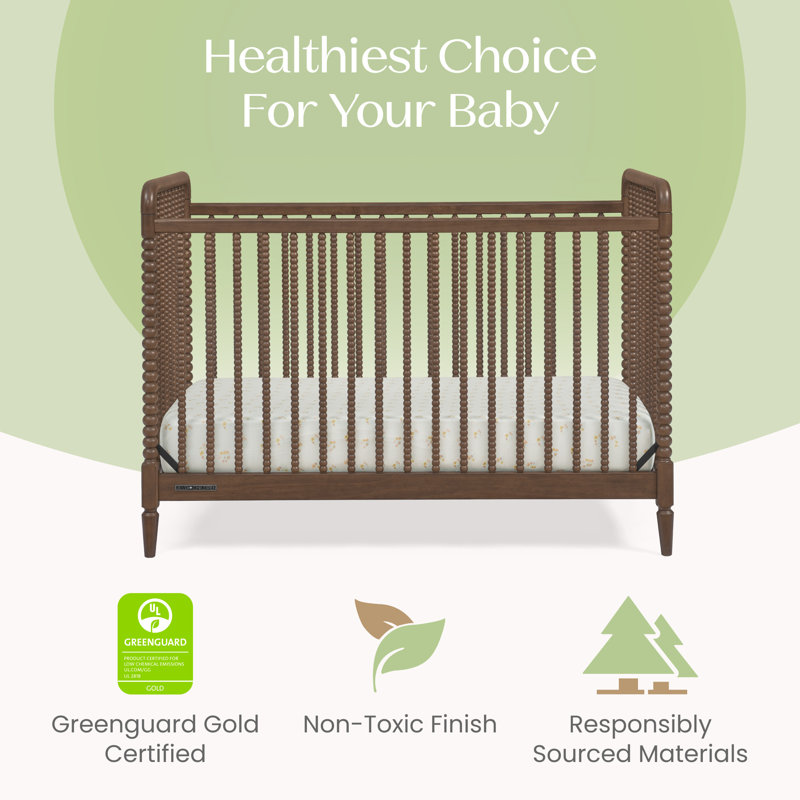 Saint 4-in-1 Convertible Crib, Teak Brown, Crib