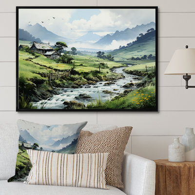Vietnam Misty Morning River, reproduction d'art sur toile