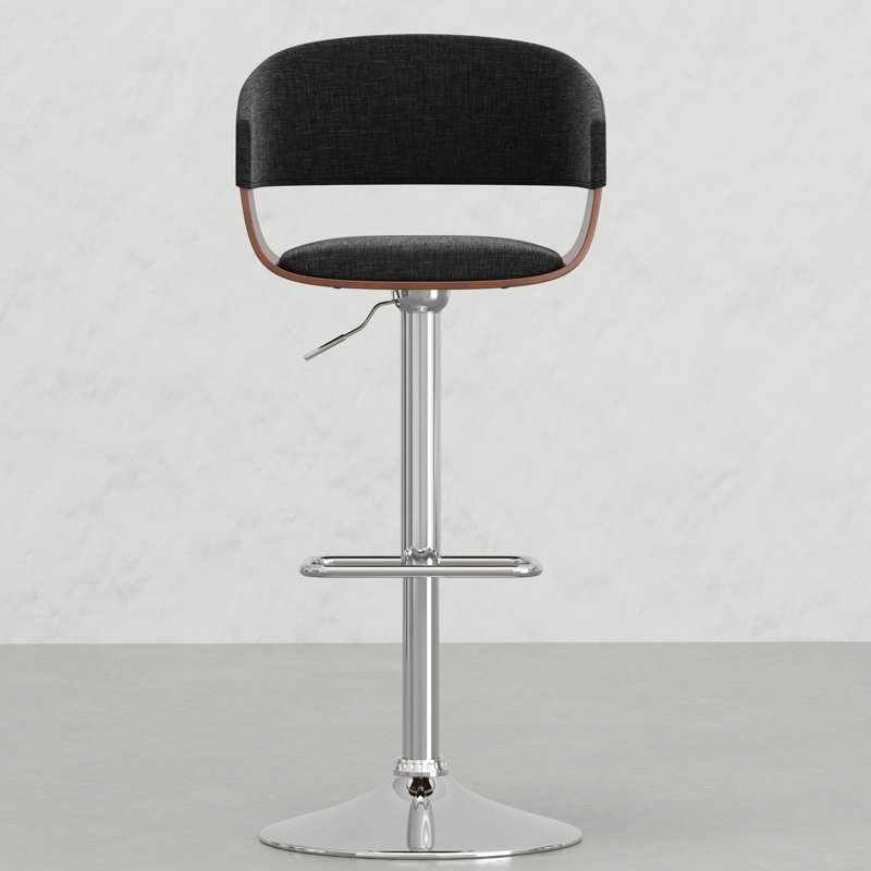 Tabouret réglable pour le bureau - Revêtement gris anthracite et base de travail stable