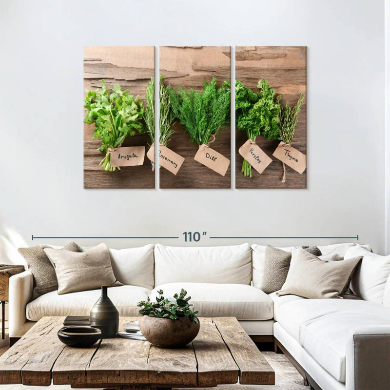 Harnek Bundled Fresh Herbs, 48" H x 74" W