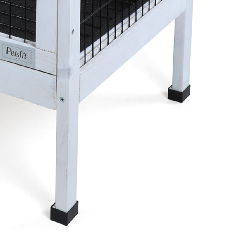 Cage pour petits animaux Deantre, Gris foncé / Blanc