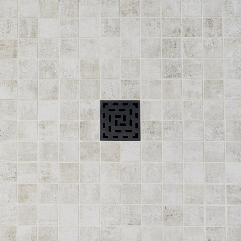 Marken 2" x 2" Porcelain Grid Mosaic Wall & Floor Tile, Beige
