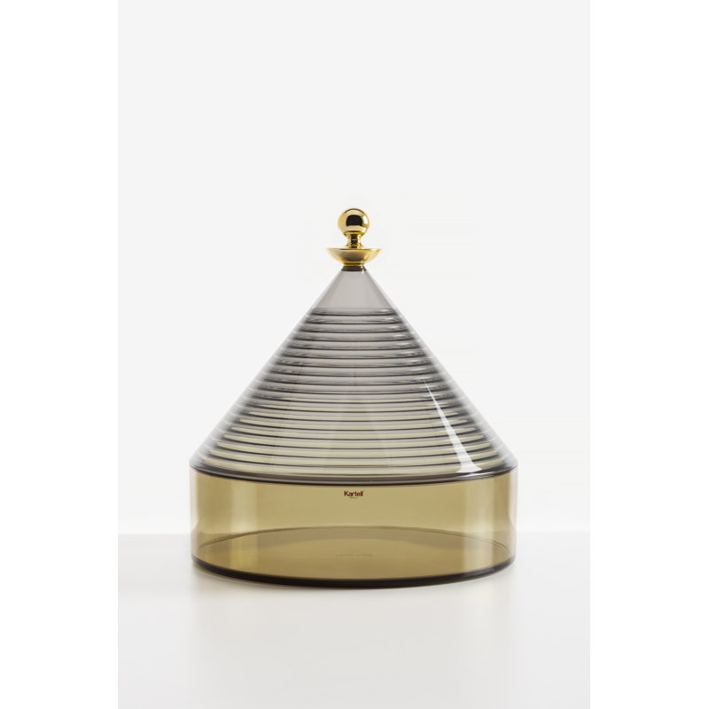 Trullo Decorative Box, Smoke/Green
