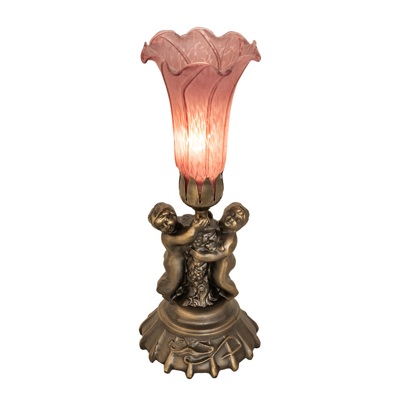 Mini lampe chérubin 13 po, Mauve