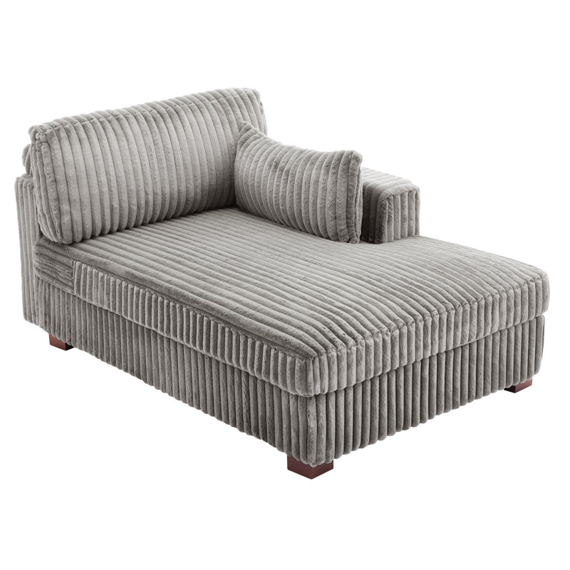 Bukvice Chaise Lounge, Right Hand Facing, Light Grey