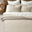 Ensemble de courtepointe 100% coton EVERGRACE Channel Stitch, couvre-lit en satin de coton prélavé, ensemble de literie 3 pièces doux et respirant avec 2 taies décoratives pour toutes les saisons-124555133-124555139