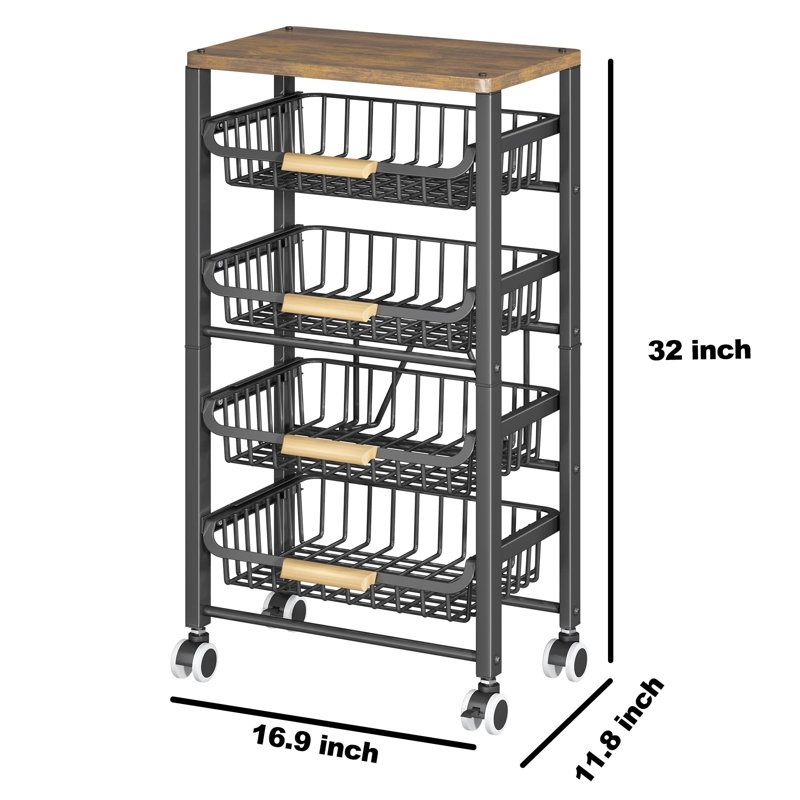 32'' H x 16.9'' W Utility Cart