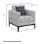 Fauteuil de 32 po de large Tyndall