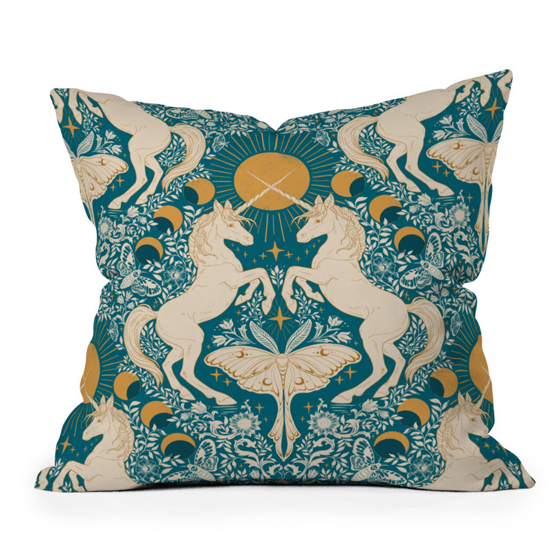  Coussin décoratif intérieur / extérieur en polyester, 16 po x 16 po