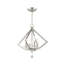Lustre géométrique à 4 lumières avec détails en cristal Djanae-1257105653