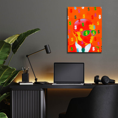 Trinx «Cash Rules» par Abstract Graffiti, art mural en verre acrylique, ACR-45610