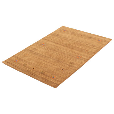 Tapis brun Kashkuli Gabbeh 4 pi 1 po x 6 pi 0 po