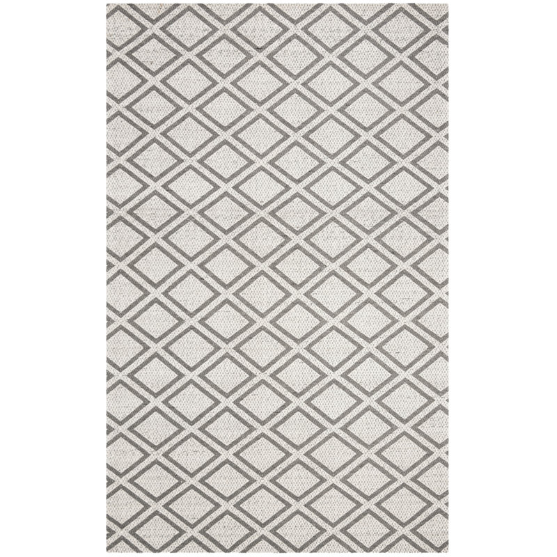 Costillo Hand Tufted Wool Geometric Rug, Rectangle 5' x 8'