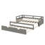 Lit de jour extensible avec couchette, lit de jour en bois avec couchette-531813445