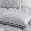 7 Piece Tufted Comforter Set Grey King