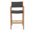 Tabouret en osier et bois Genesee